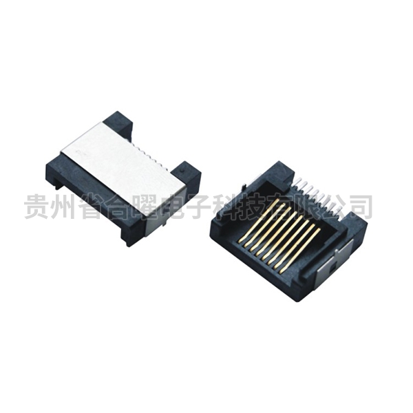 MJ88-BX11-KRS1 RJ45半边SMT沉板4.6